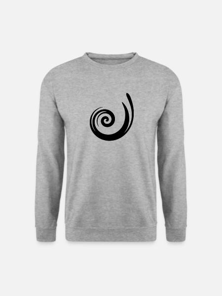 black pattern black gift idea - Unisex Sweatshirt - salt & pepper