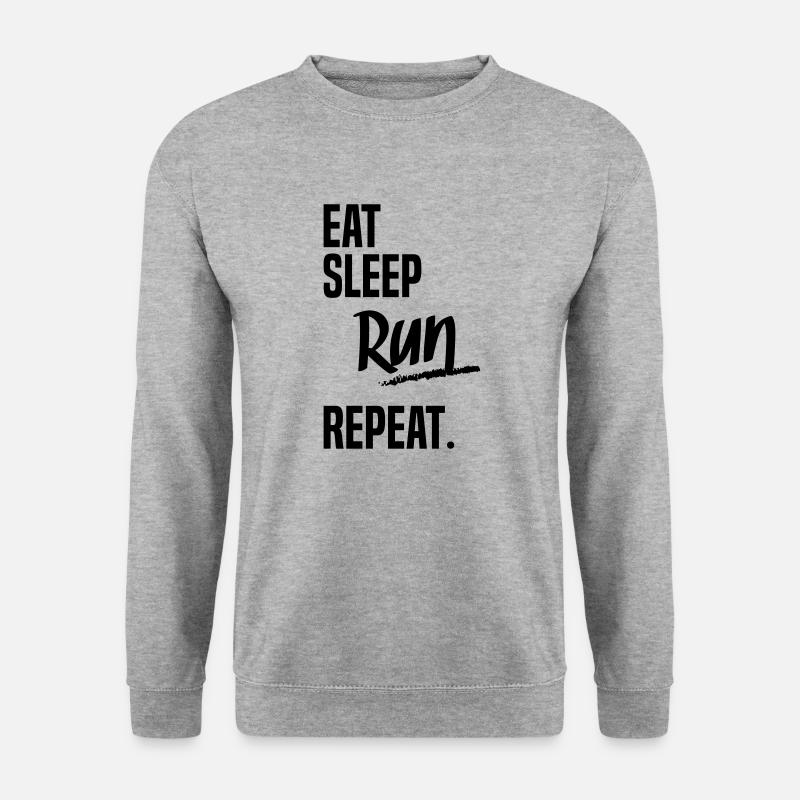EAT SLEEP RUN - Unisex Sweatshirt - salt & pepper