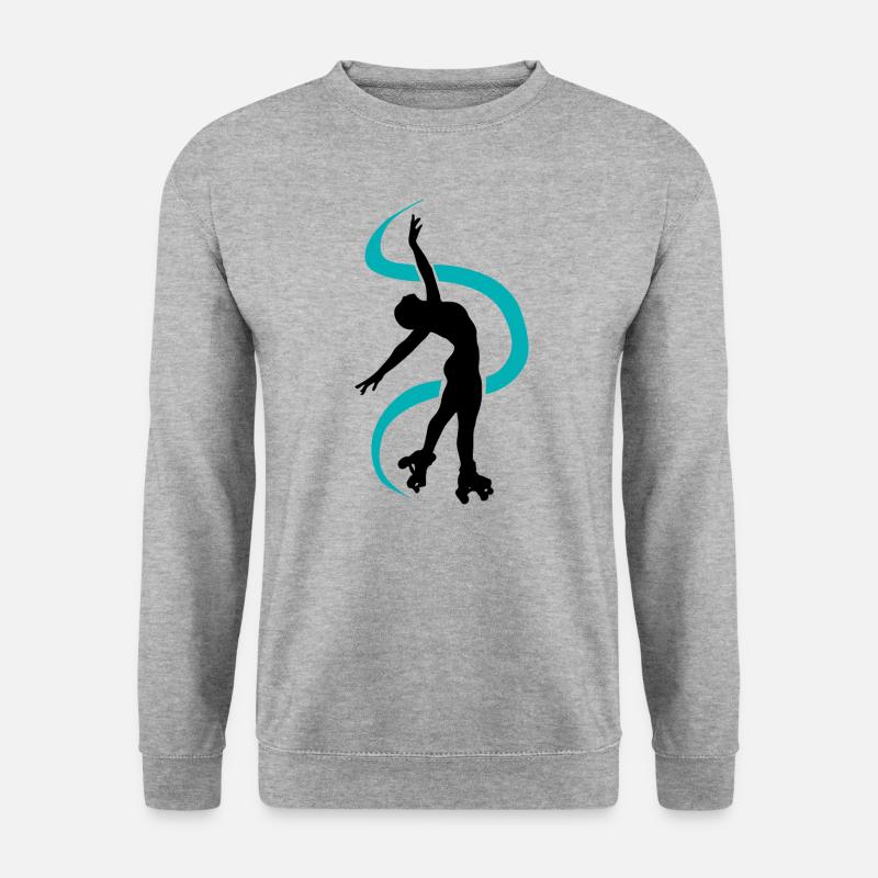 Silhouette Quad Skater Dancing - Unisex Sweatshirt - salt & pepper