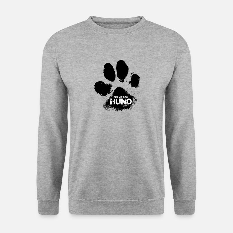 The dog goes 2 - Unisex Sweatshirt - salt & pepper