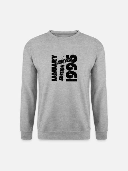 JANUARY 1995 LIMITED EDITION - Unisex Sweatshirt - salt & pepper