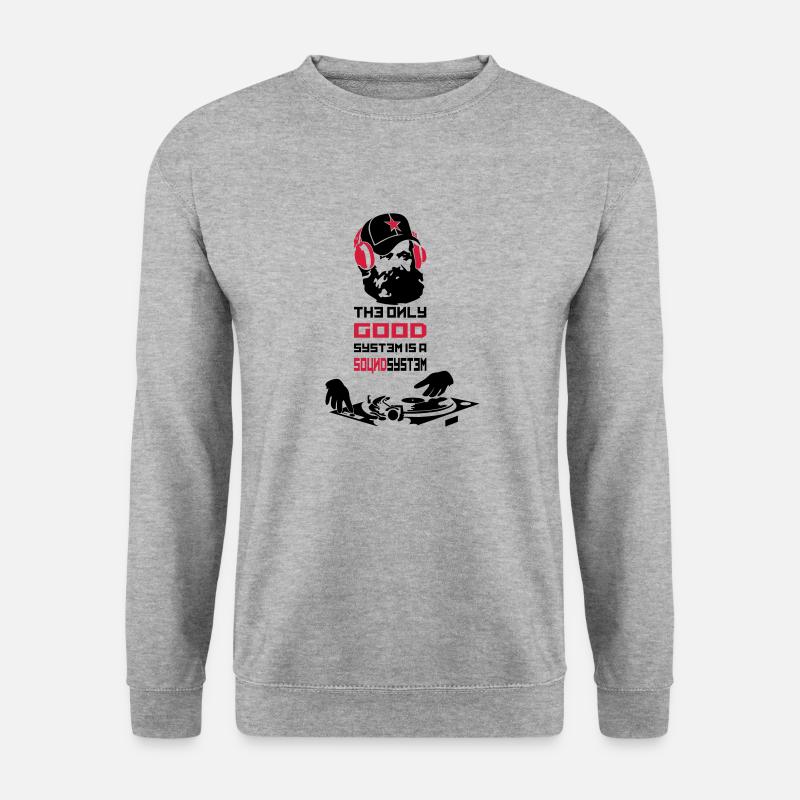 marx - Unisex Pullover - Weißgrau meliert