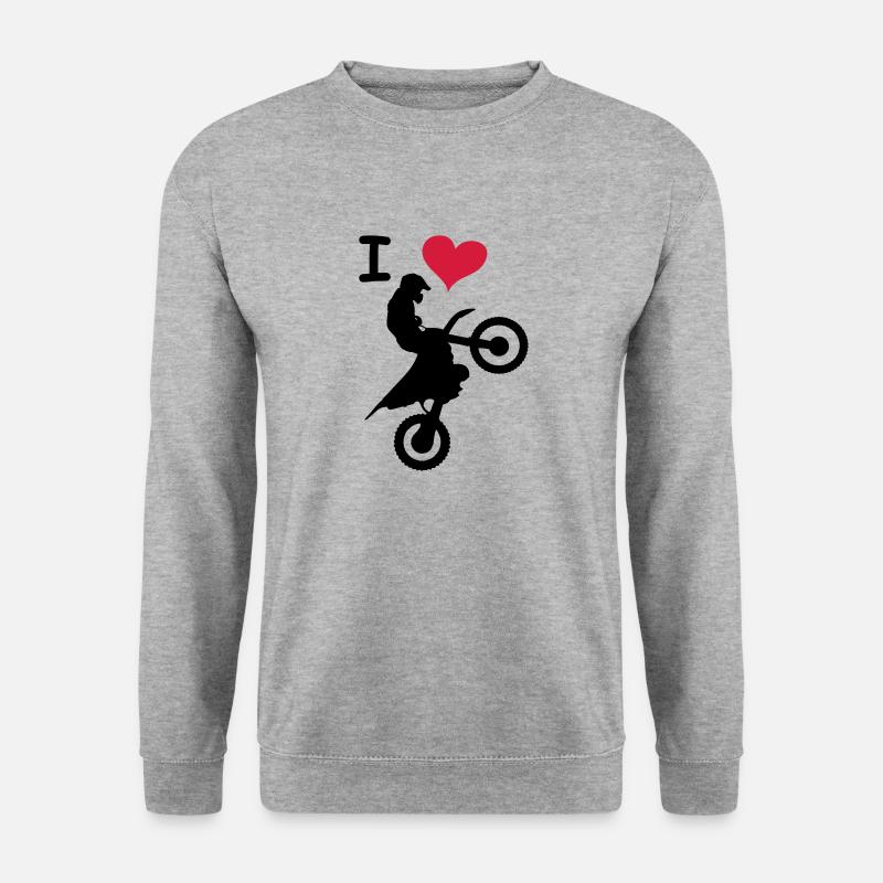 love jump - Unisex Pullover - Weißgrau meliert