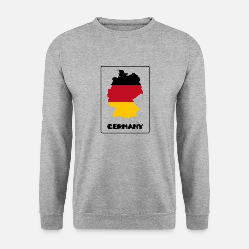 Deutschland - Unisex Pullover - Weißgrau meliert