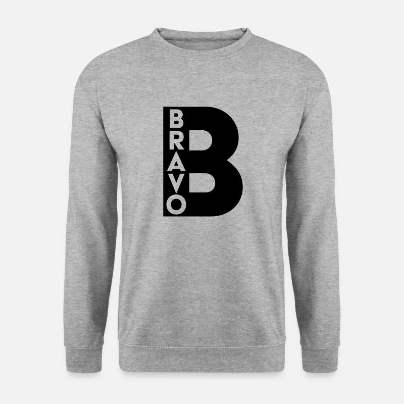 NATO B - Unisex Pullover - Weißgrau meliert