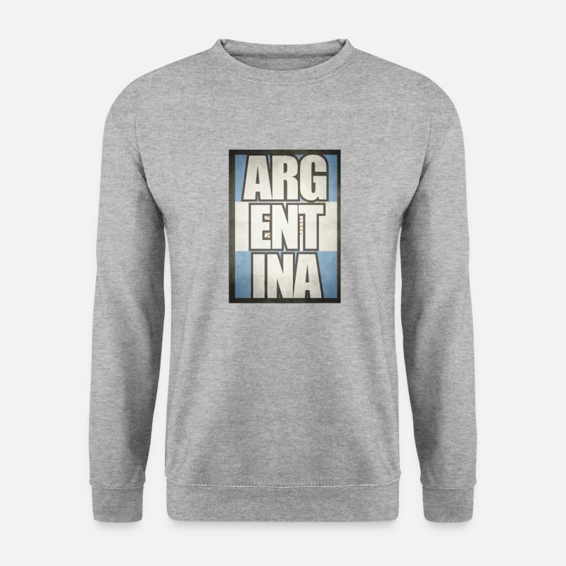 Argentina - Unisex Pullover - Weißgrau meliert