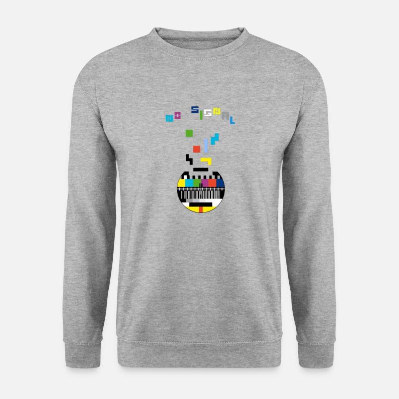 kein Signal - Unisex Pullover - Weißgrau meliert