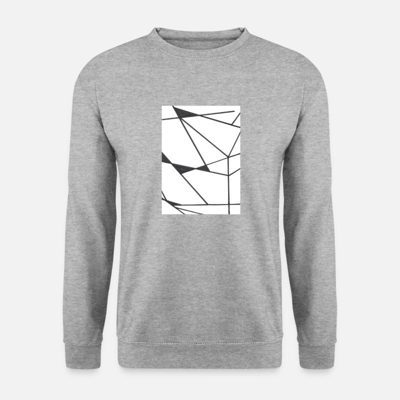- Sagte ich - Unisex Pullover - Weißgrau meliert