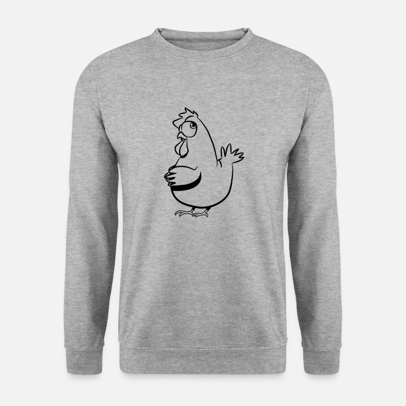 Poulet Lapointe - Sweat-shirt Unisexe - gris chiné