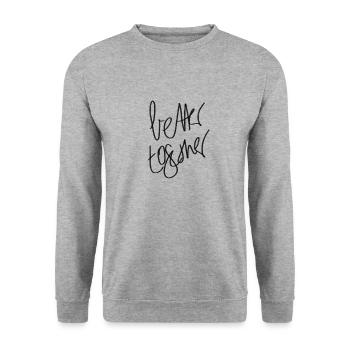 Better together - Amitié - Sweat-shirt Unisexe - gris chiné - Devant - Alina (178cm) & Michal (187cm)