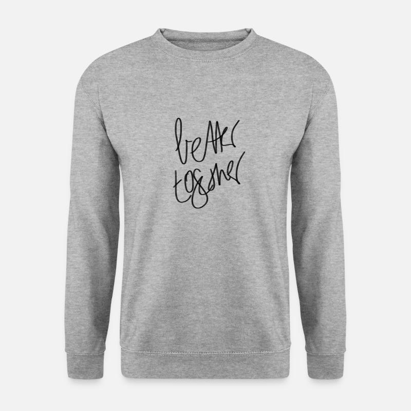 Better together - Freundschaft - Unisex Pullover - Weißgrau meliert
