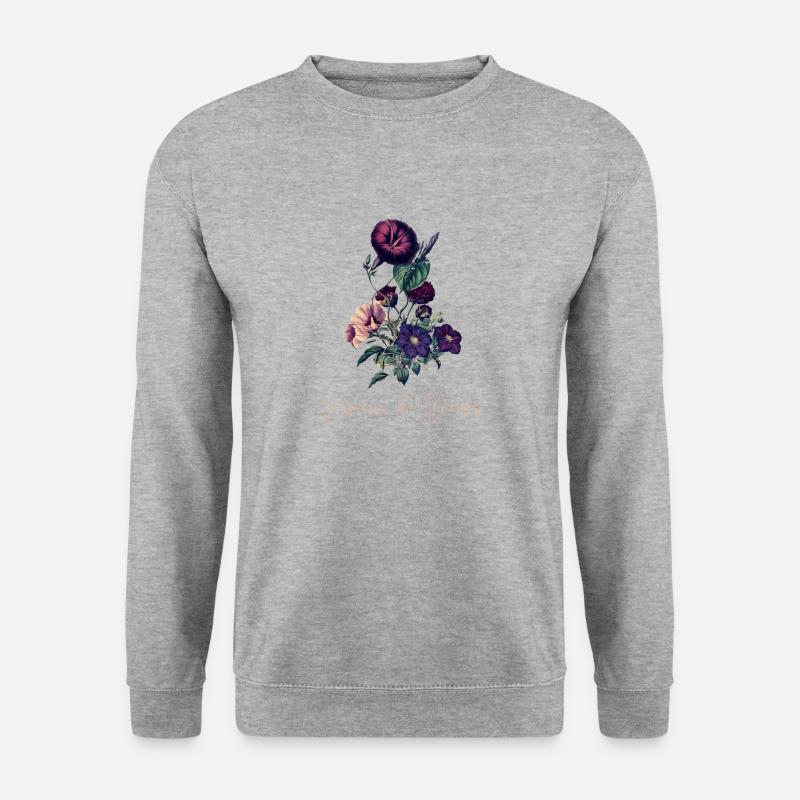 Jardin de fleurs - Unisex Pullover - Weißgrau meliert
