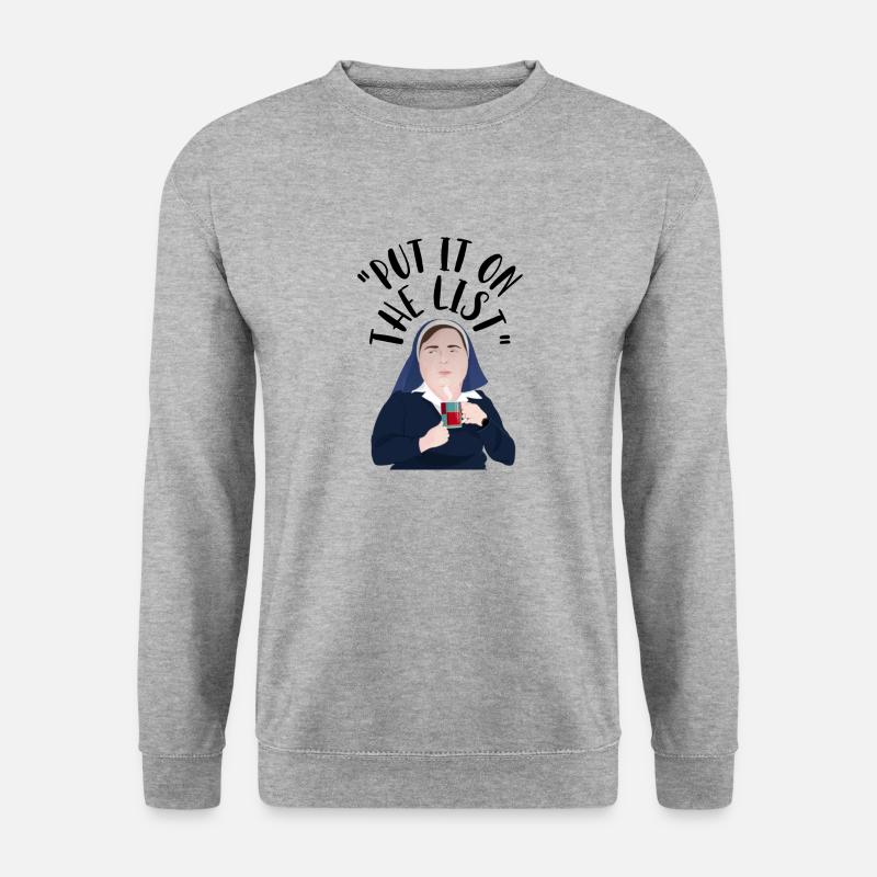 Derry Nordirland Schwester Michael - Unisex Pullover - Weißgrau meliert