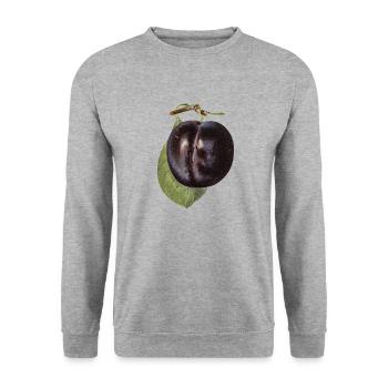 LA PRUNE 3 - Sweat-shirt Unisexe - gris chiné - Devant - Alina (178cm) & Michal (187cm)