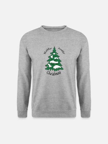 Holly Jolly Christmas - Unisex Pullover - Weißgrau meliert