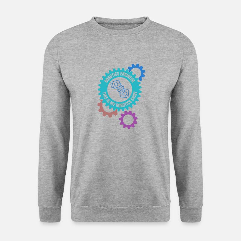Robotics Engineering Mechanic Student Robot - Unisex Sweatshirt - salt & pepper