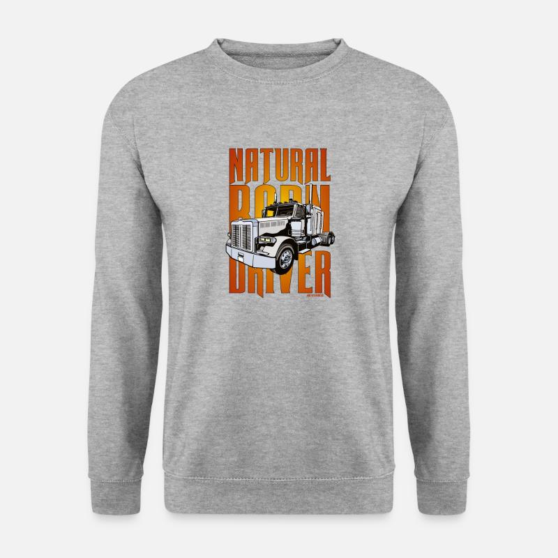 NaturalBornDriver - Unisex Pullover - Weißgrau meliert