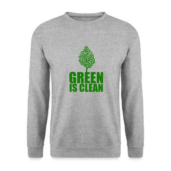 nature - Unisex Pullover - Weißgrau meliert - Vorne - Alina (178cm) & Michal (187cm)