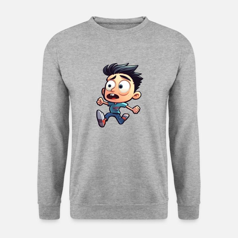 Phantastische Figuren - Unisex Pullover - Weißgrau meliert