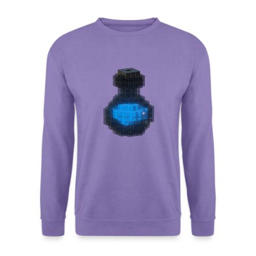 Conception 3D Cube 3D Bouteille Noire & Potion Bleu Océan - Sweat-shirt Unisexe