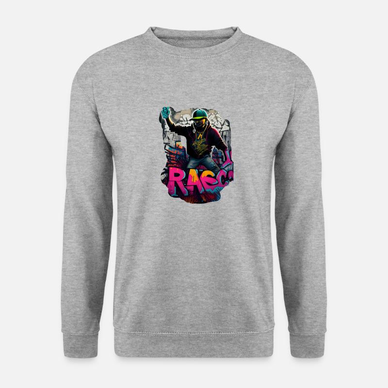 IMG 1641 - Unisex Pullover - Weißgrau meliert