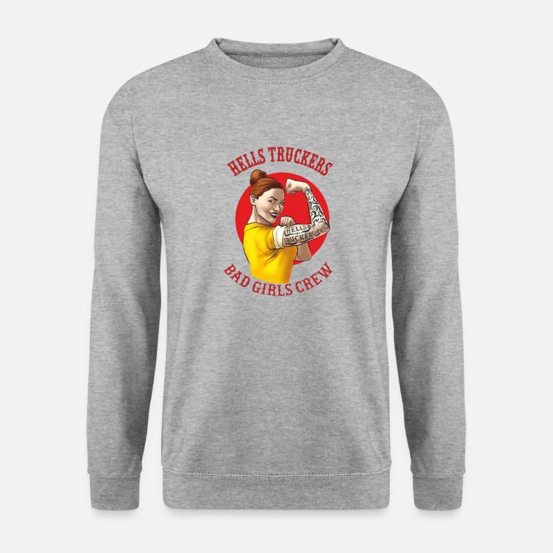 Bad Girls Crew - Unisex Pullover - Weißgrau meliert