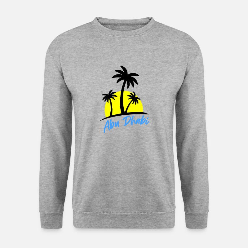 abu dhabi - Unisex Pullover - Weißgrau meliert