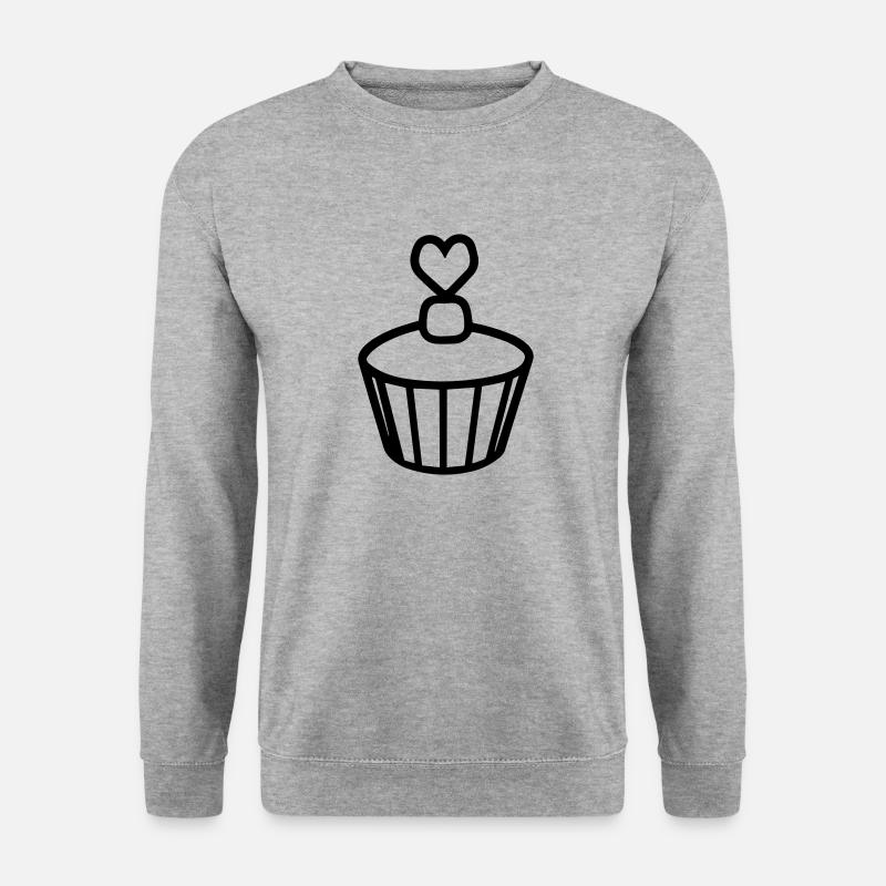 Cupcake - Unisex Pullover - Weißgrau meliert