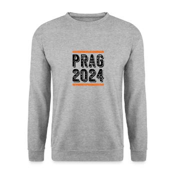 Millésime Prague 2024 - Sweat-shirt Unisexe - gris chiné - Devant - Alina (178cm) & Michal (187cm)
