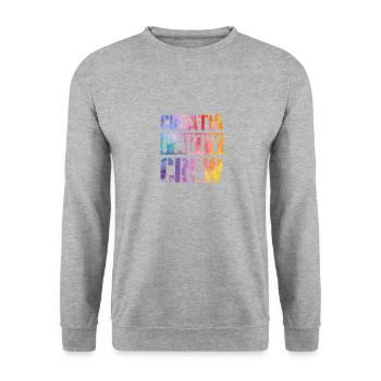 Croatia Party Crew - Unisex Pullover - Weißgrau meliert - Vorne - Alina (178cm) & Michal (187cm)
