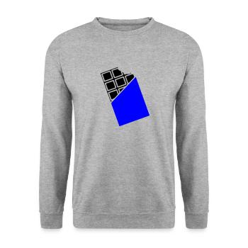 Bonbons au chocolat - Sweat-shirt Unisexe - gris chiné - Devant - Alina (178cm) & Michal (187cm)