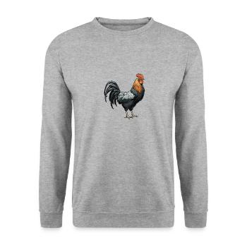 Animal Coq - Sweat-shirt Unisexe - gris chiné - Devant - Alina (178cm) & Michal (187cm)