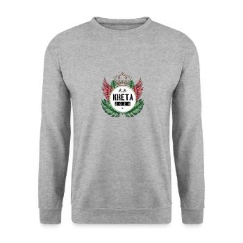 Crete 2024 Team - Unisex Sweatshirt - salt & pepper - Front - Alina (178cm) & Michal (187cm)