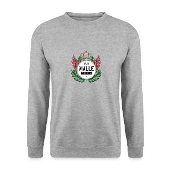 Malle 2024 Team - Unisex Sweatshirt - salt & pepper - Front - Alina (178cm) & Michal (187cm)