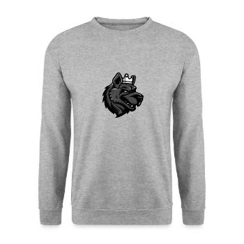 Kangal Hund Krone - Unisex Pullover - Weißgrau meliert - Vorne - Alina (178cm) & Michal (187cm)