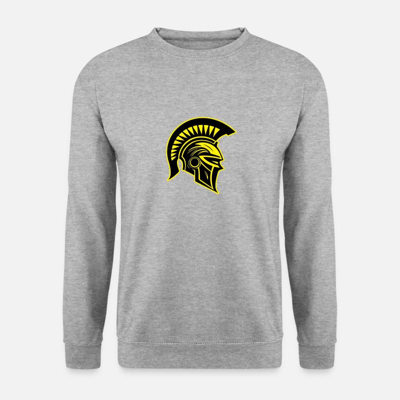 Casque Spartiate Warrior Sparta - Sweat-shirt Unisexe - gris chiné