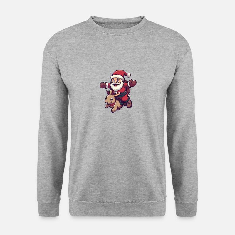 Bunny Santa Claus - Unisex Sweatshirt - salt & pepper