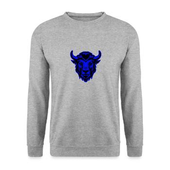Taureau Animal Portrait Animal Taureau - Sweat-shirt Unisexe - gris chiné - Devant - Alina (178cm) & Michal (187cm)