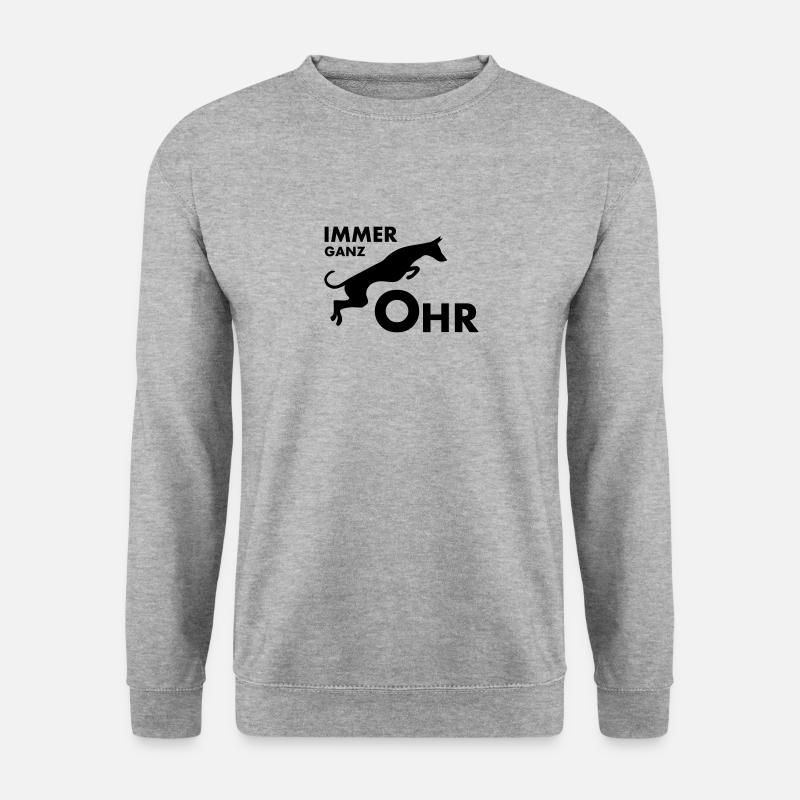 Podenco - Unisex Pullover - Weißgrau meliert