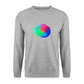 Live is colour - Unisex Sweatshirt - salt & pepper - Front - Alina (178cm) & Michal (187cm)