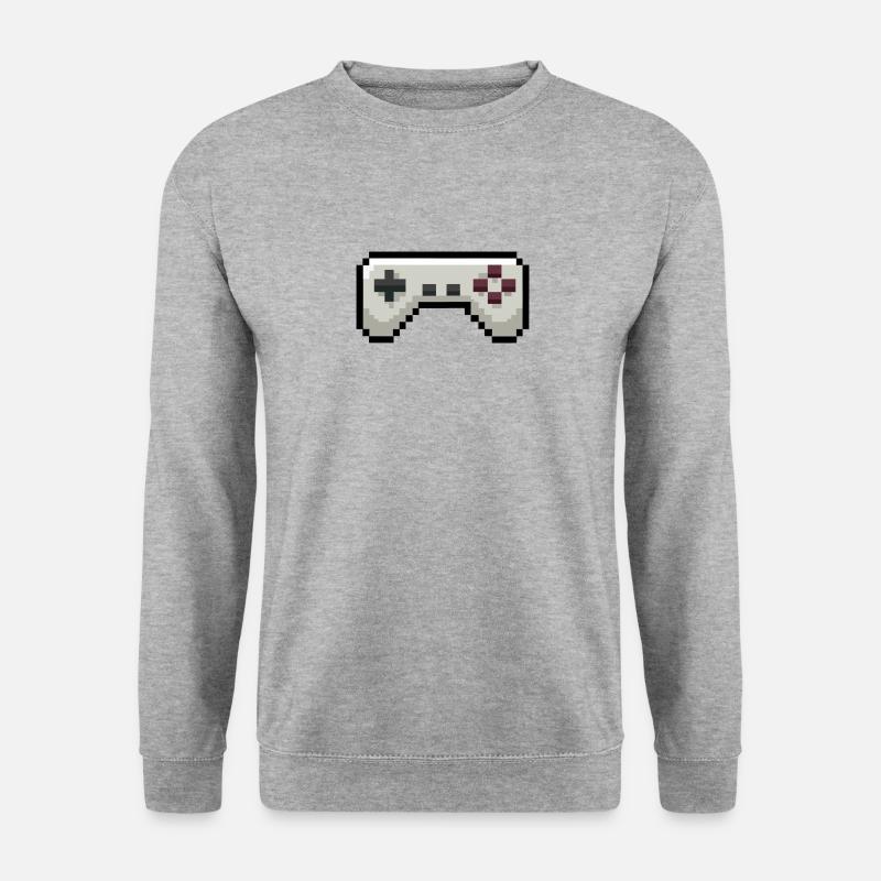 Pixelart Game Controller Gaming - Unisex Sweatshirt - salt & pepper