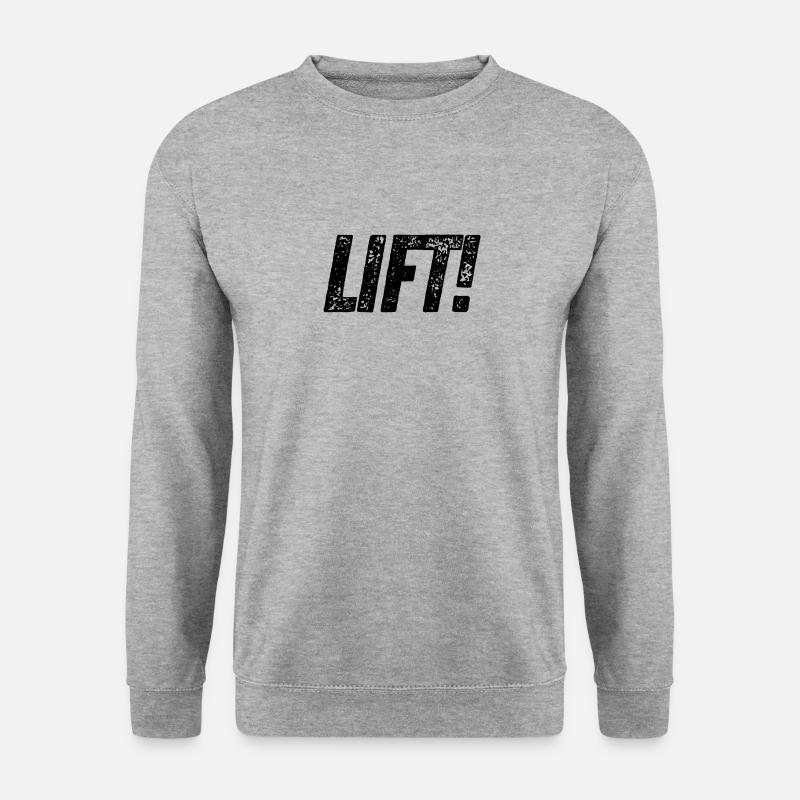 Lift! - Unisex Pullover - Weißgrau meliert