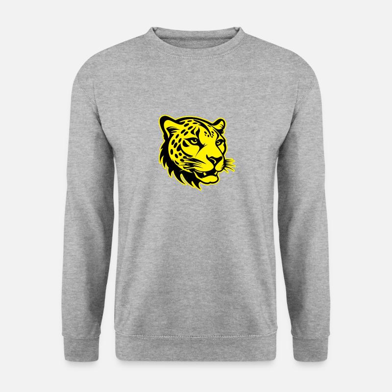 Portrait d’animal guépard - Sweat-shirt Unisexe - gris chiné