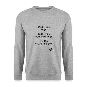 Come as you are - Nirvana - Kurt Cobain - Unisex Sweatshirt - salt & pepper - Front - Alina (178cm) & Michal (187cm)