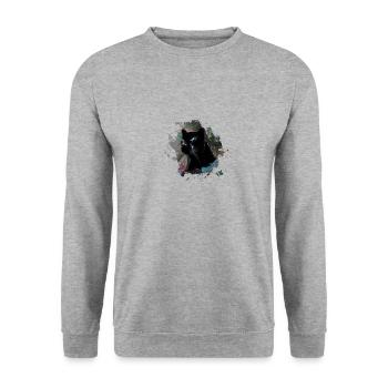 panther,cheetah,leopard,black,green,jungle - Unisex Sweatshirt - salt & pepper - Front - Alina (178cm) & Michal (187cm)
