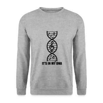 MUSIC DNA - Unisex Sweatshirt - salt & pepper - Front - Alina (178cm) & Michal (187cm)