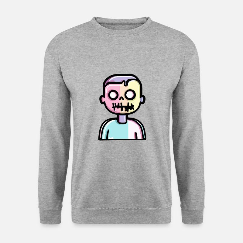 Zombie Halloween Comic - Unisex Pullover - Weißgrau meliert