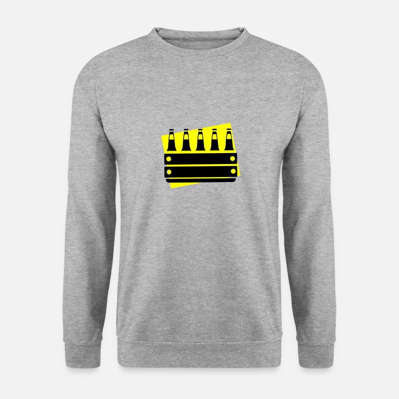 Bierkiste Kiste Bier - Unisex Pullover - Weißgrau meliert