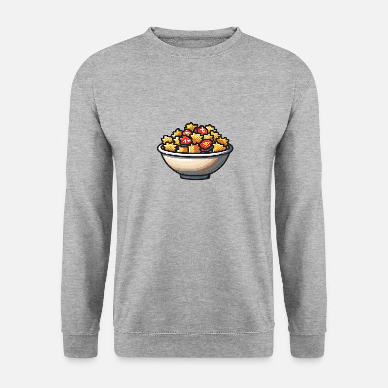 Pasta Pasta Pixel Icon - Unisex Sweatshirt - salt & pepper