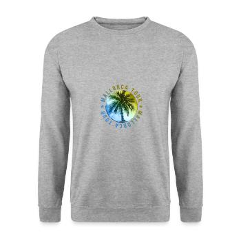 Vacances à Majorque - Sweat-shirt Unisexe - gris chiné - Devant - Alina (178cm) & Michal (187cm)